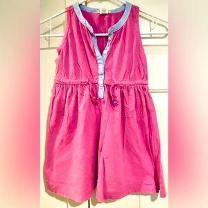 Pink Crewcuts romper size 5